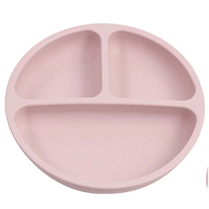 Baby Silicone Suction Plate – Cartoon Smile Face Bowl