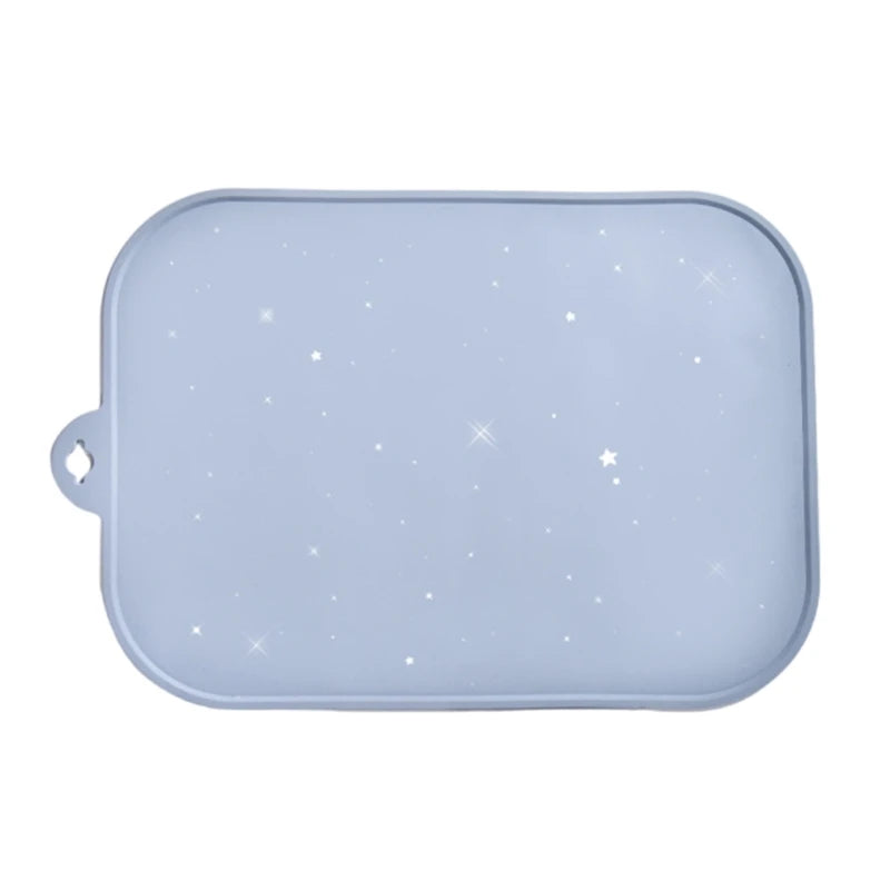 1pc Baby Feeding Plate Reusable Kids Placemats Silicone Tablemats Foldable Dinner Placemat for Toddlers Newborn