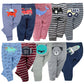 3-Piece Baby Pants Set – Soft 100% Cotton Cartoon Leggings (0–3Y)
