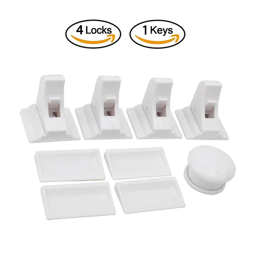 Child Safety Magnetic Cabinet Locks Baby Proofing Magnetic Drawer Locks for Kitchen No Drilling or Screws Safety Cabinet Locks