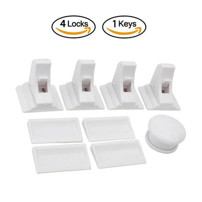 Child Safety Magnetic Cabinet Locks Baby Proofing Magnetic Drawer Locks for Kitchen No Drilling or Screws Safety Cabinet Locks