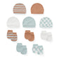 Unisex Cotton Newborn Baby Hat and Gloves Set 10Pieces