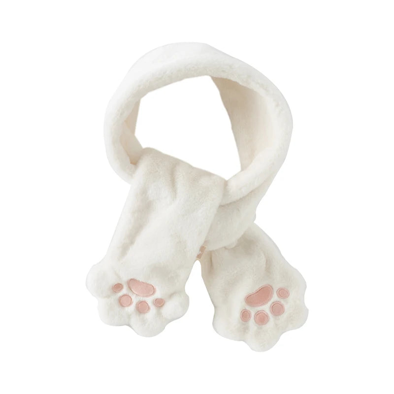 Dave Bella Girls Scarf Winter Autumn Baby Soft Plush Scarves Cute Claws Neck Collar Kid Elegant Neckerchief Warm Stuff DB4243869
