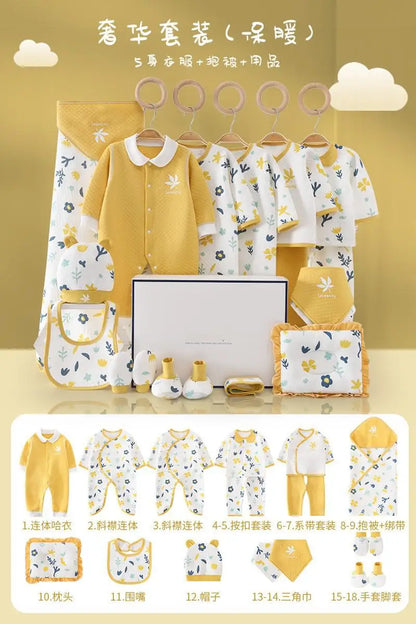 Pure Cotton Newborn Baby Set – Unisex Clothing Suit (0–12 Months)