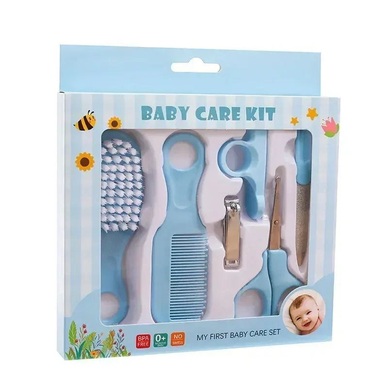 Baby Care Set Safe Comb Grooming Brush Set Nail Clippers Soft Comb Brush Care Combination Hair Nail Trimmer Kit Healthcare Tools