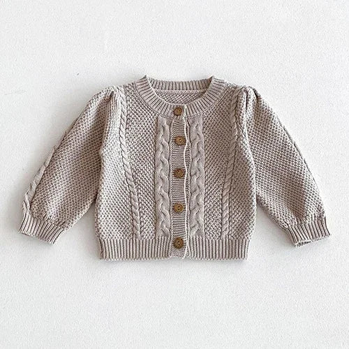 2024 New Autumn Infant Baby Girls Knitted Clothing Set Long Sleeved Knitted Cardigan+Jumpsuit Children Knitted Clothes Suit