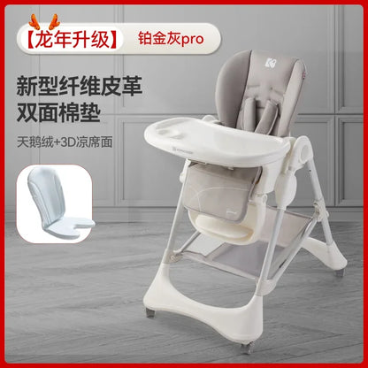 Multifunctional Baby Highchair Baby Foldable Seat Adjustable Height Baby Feeding Chair