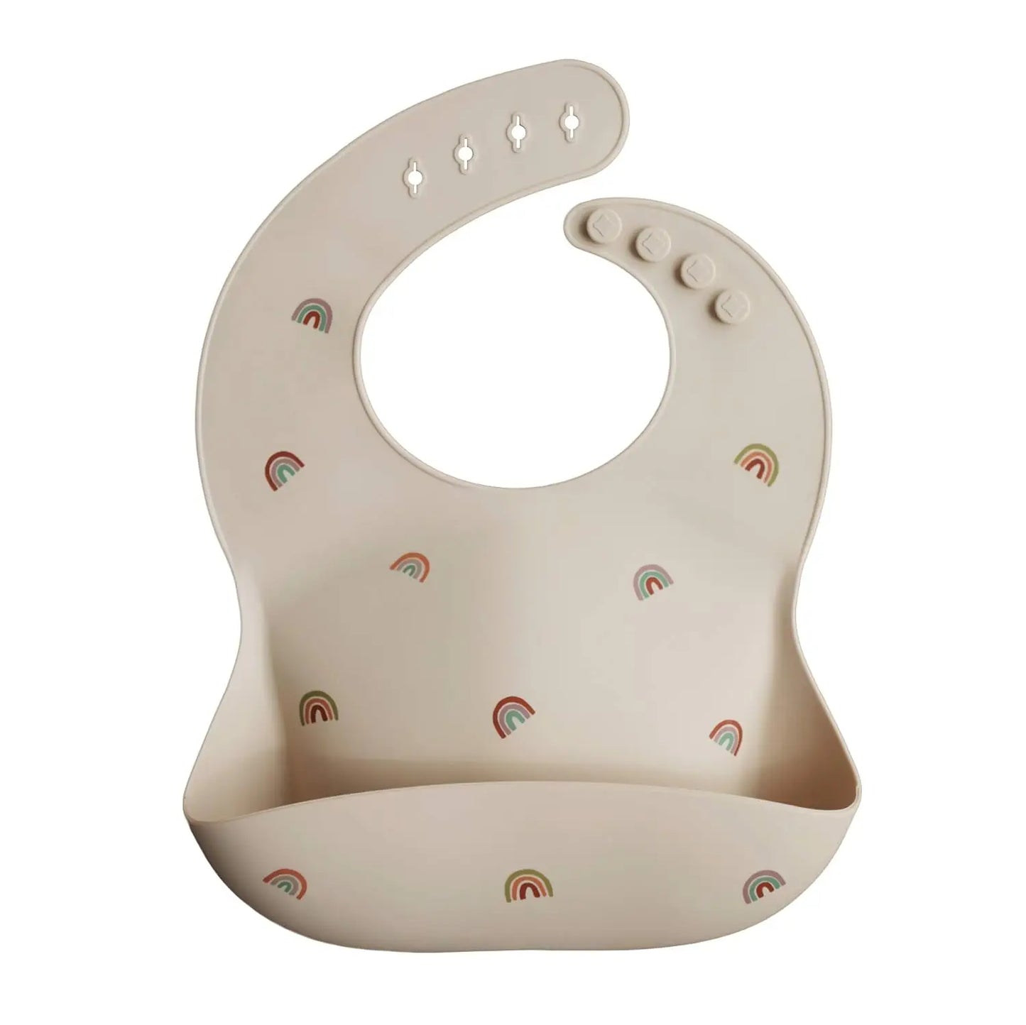 New Hot Adjustable Fit Waterproof Silicone Baby Bib with Crumb Catcher Pocket Easy To Clean and Comfortable To Wear