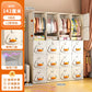 2025 Kids Wardrobe: Stainless Steel Storage Cabinet, Double Door Design Eco-Friendly & Child-Safe Easy Assembly Home Nursery