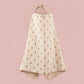 Muslin Nursing Covers for Breastfeeding, Privacy Breast Feeding Cover with Arch Neckline for Mom and Baby Nursing Apron