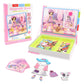 Funny Children's Intelligent Magnetic Book 3D Cartoon Puzzles Jigsaw Brain Training Game Educational Toys for Kids Gift Xmas Toy