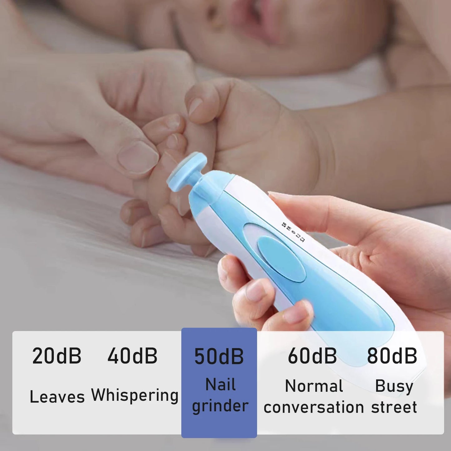 Baby Nail Care Set, 6 in 1 Electric Nail Sharpener, Baby Nail Clippers, Multi-Purpose Combo For Baby