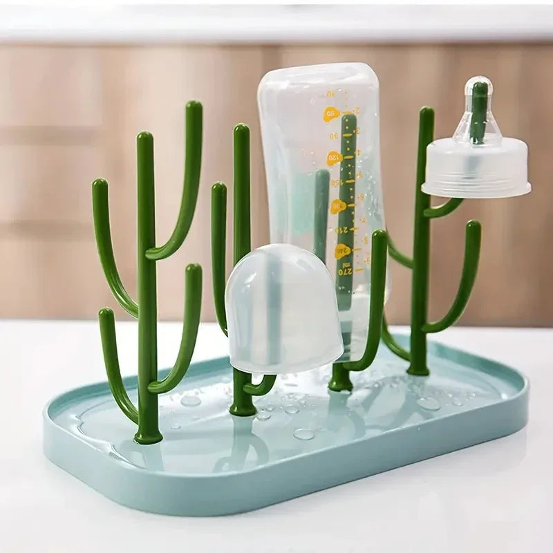 Baby Feeding Bottles Holder Cup Drying Rack for Baby Milk Bottles Drain Rack Infant Dust-proof Bottle Storage Bebes Accessories