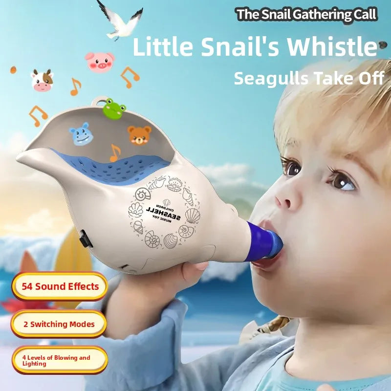 Children's Small Trumpet 54 Sound Effects Baby Bird Whistle Blow Instrument Toys Animal Gathering Horn Musical Plaything
