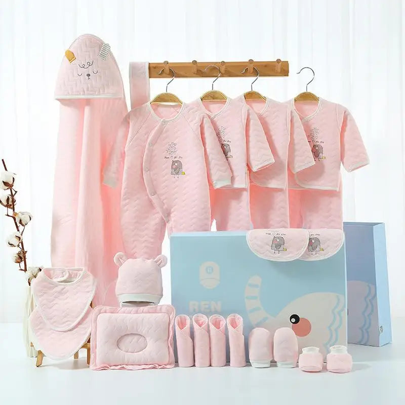 18/21/23 Pcsnewborn Clothes Set Winter Thick New Born Baby Girl Boy Clothes Cotton  Newborn Set Infant Outfit Baby Gift No Box