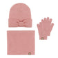 Cotton Baby Hat Scarf Glove Set Winter kids Hats Scarf Set Knitted Warm Hat Children's Beanie with Neck Warmer Girls Cap