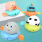 Pull & Go baby bath toys, pink little pig, cute swimming pig, water spray toy,  bathtub toy, suitable for young children to use