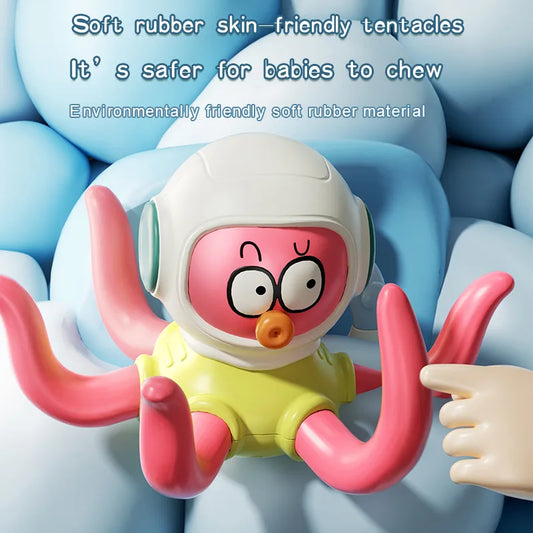 Octopus ring water play toy, baby bath floating throw ring octopus water play toy, bathroom concentration and intelligence toy