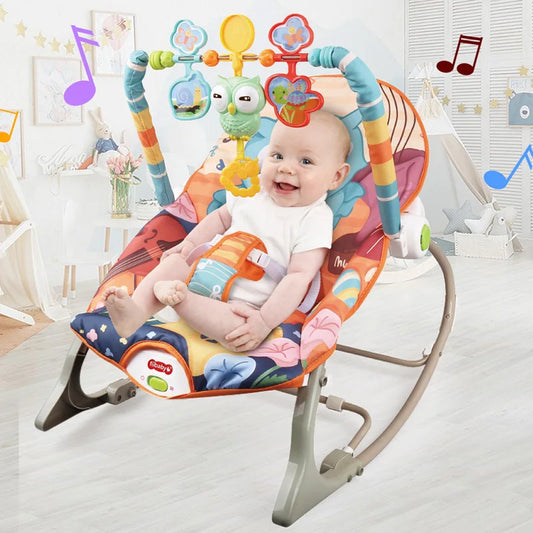 Baby Bouncer for Infant Multifunctional Rocker Suitable For 0-3 Years Old Baby Gift Bounce Vibrating Deluxe Baby Bouncer Seat