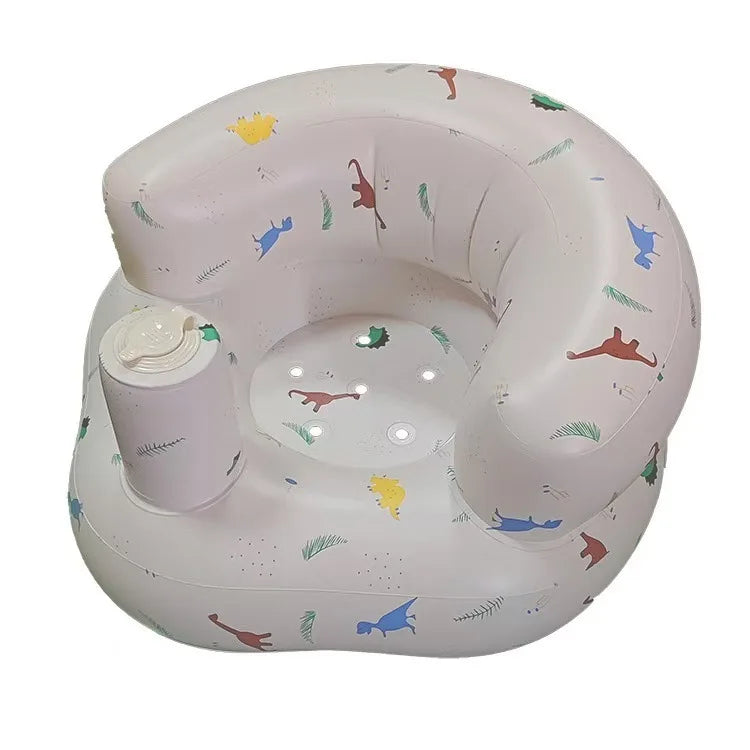 Inflatable Baby Seat – Built-in Pump, Learning & Feeding Chair