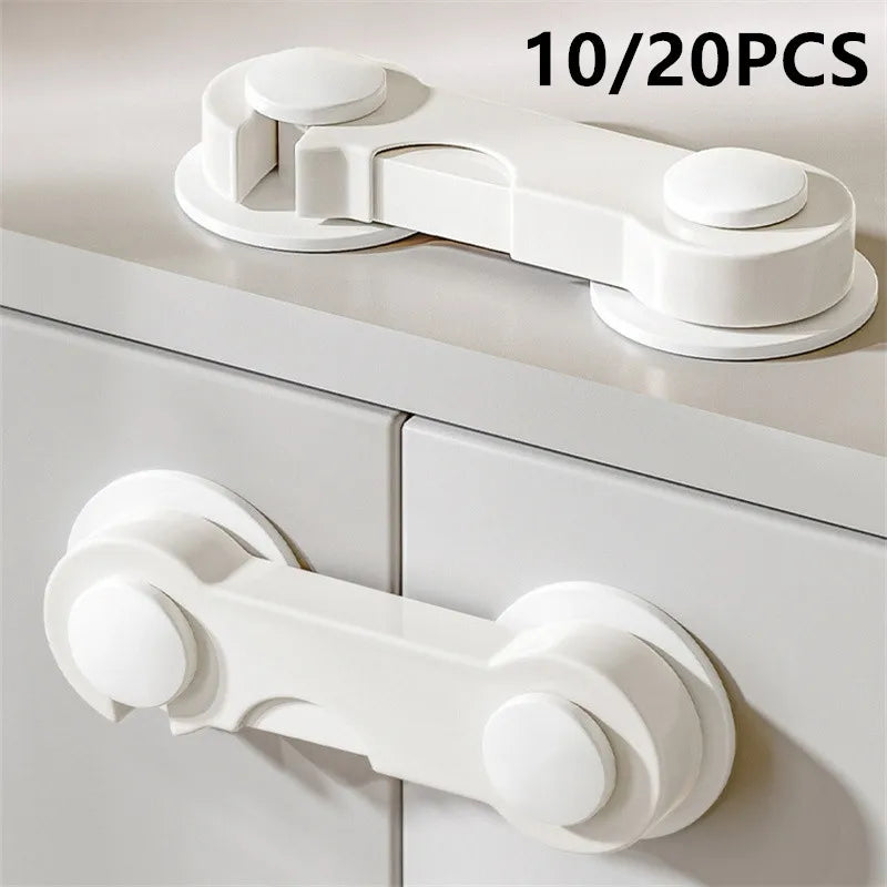 5/10/20PCS Child Lock Children Baby Drawer Anti-opening Cabinet Door Refrigerator Anti-pinch Safety Lock Buckle Protection