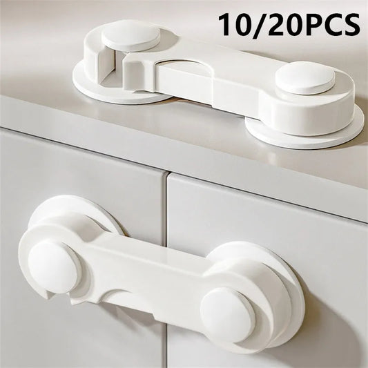 5/10/20PCS Child Lock Children Baby Drawer Anti-opening Cabinet Door Refrigerator Anti-pinch Safety Lock Buckle Protection