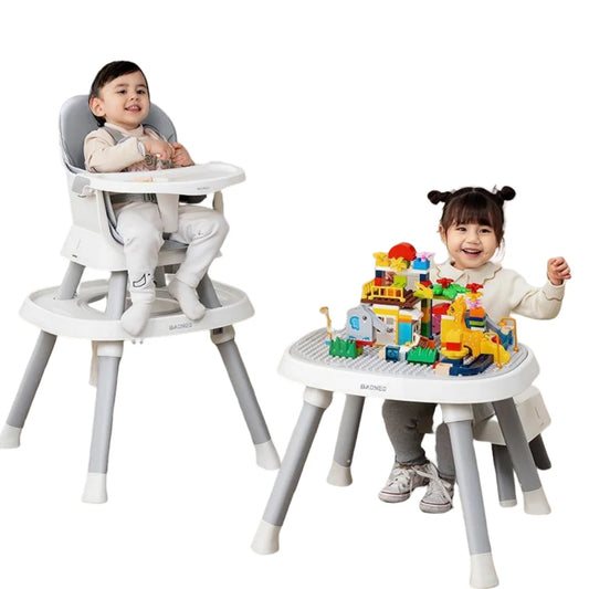 Aolan  7-In-1 Baby High Chair For To Toddler Kids Eating Feeding Height Convertible With Removable Tray