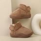Winter Baby Girl Shoes New Toddler Snow Boots Children Infant Plush Warm Kids Short Boots Boys Cotton Shoes Size 15-24