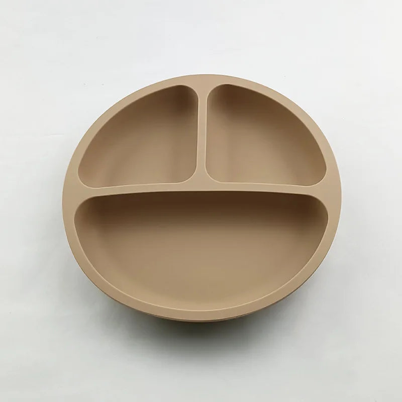 Baby Silicone Suction Plate – Cartoon Smile Face Bowl