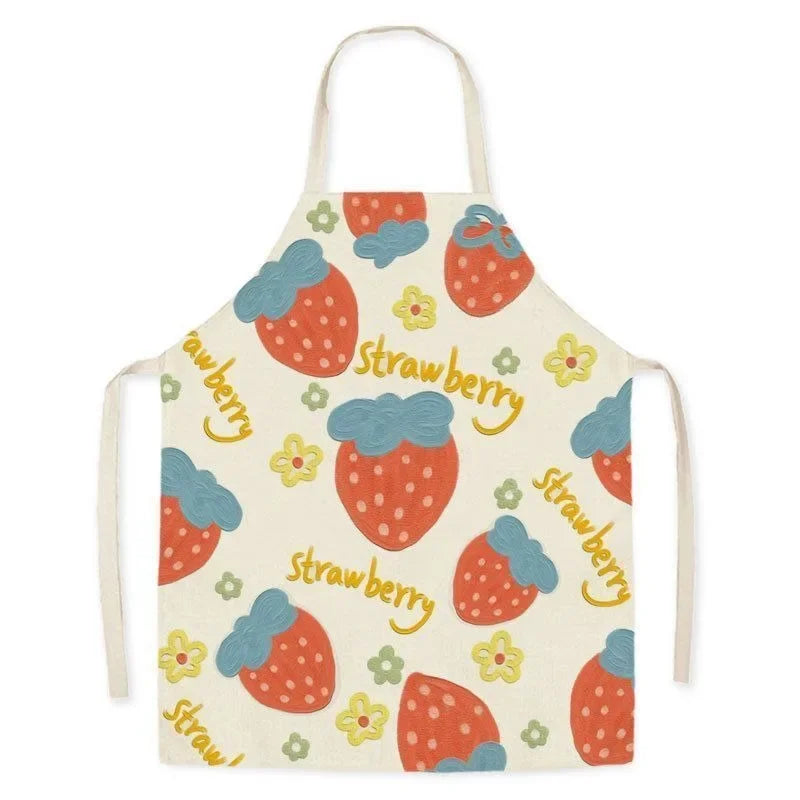 Cute little dinosaur bear rabbit pattern apron home linen children's cleaning apron kitchen cooking baking bib