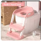 Children's Potty Training Seat – Folding Toilet Ladder with Adjustable Step Stool