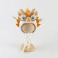 Cute Fox Flower Bonnet Newborn Wool Felt Photo Prop