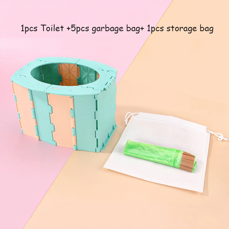 Portable Folding Baby Potty – Travel Toilet Seat for Kids & Toddlers