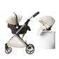 Luxurious Light High Landscape Baby Stroller Egg-shaped Seat for Newborn One Hand Recline Pushchair Pram Compact Size