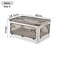BGRORIO Foldable Storage Box Closet Organizer With Wheels Stackable Sundries Organizer Clothes Quilts Toys Books Storage Box