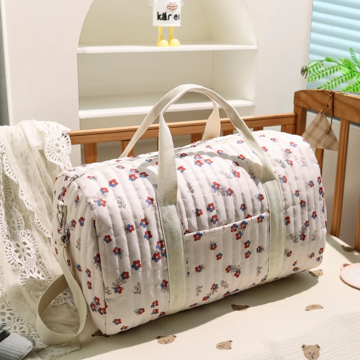 Embroidered Mommy Bag – Large-Capacity, Lightweight & Multi-Functional