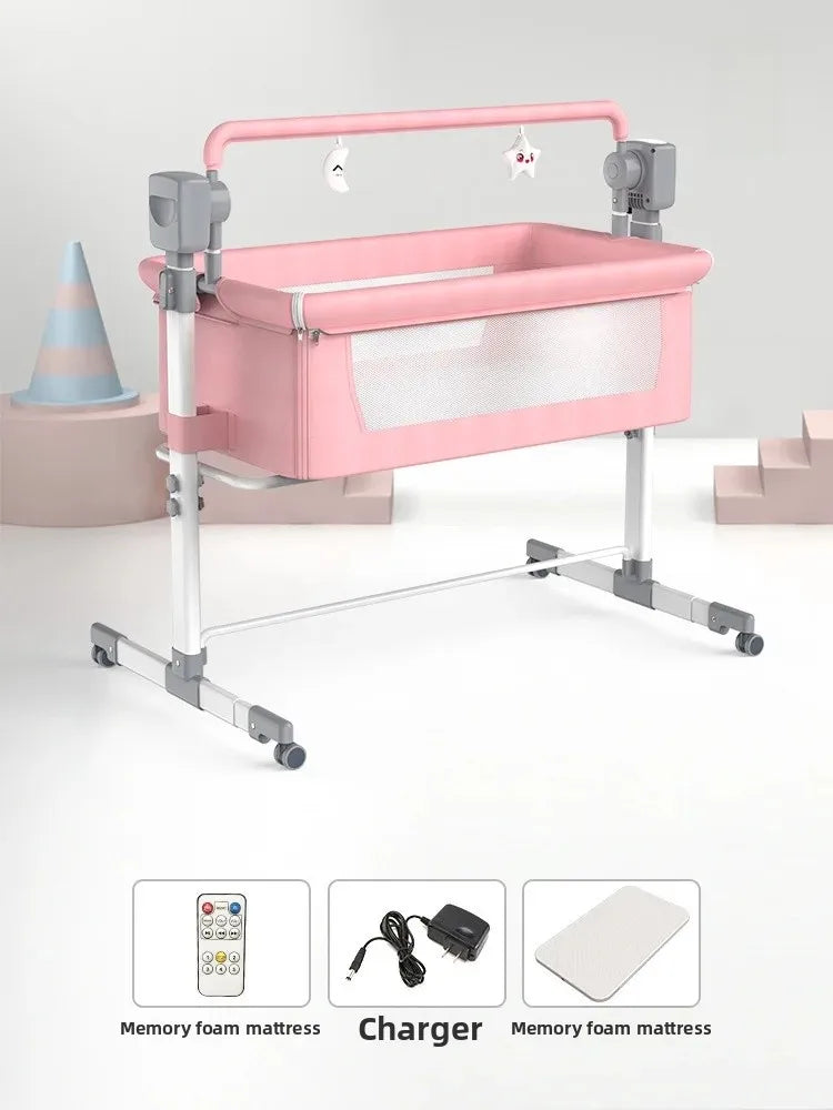 Electric Automatic Baby Swing Chair Smart Soothing Newborn Infant Bedside Crib Foldable Baby Bed Children Supplies