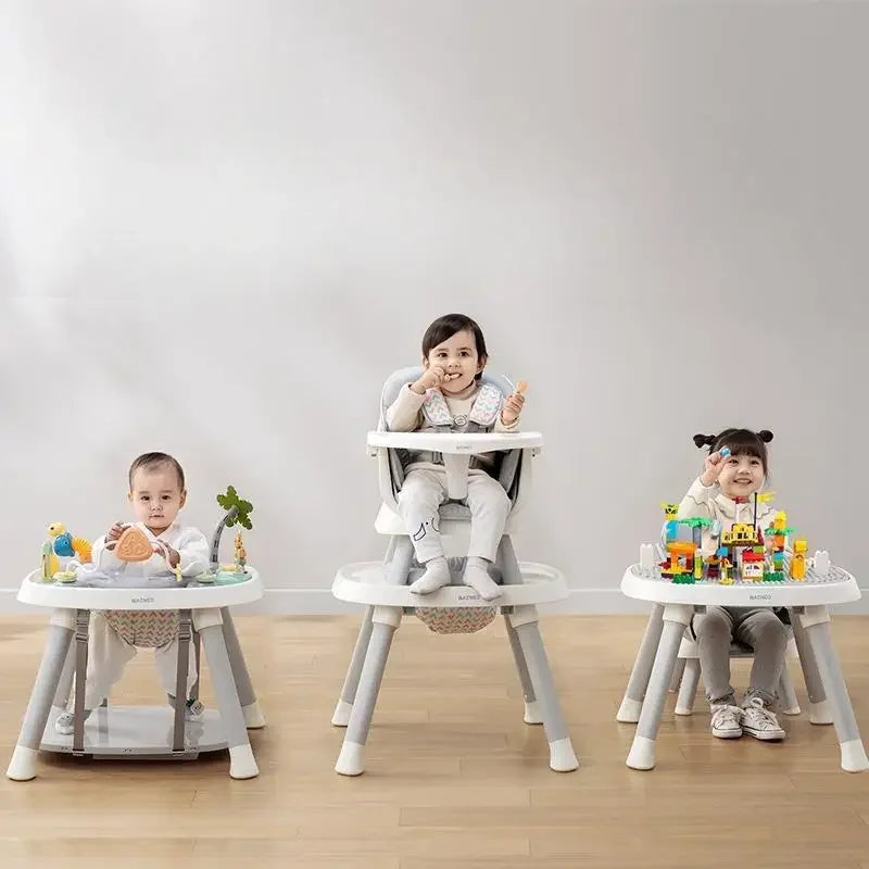 Aolan Multi-Functional Folding Highchair Seat Feeding Baby High Chair Adjustable For Baby Child Dining Chair Multifunctional