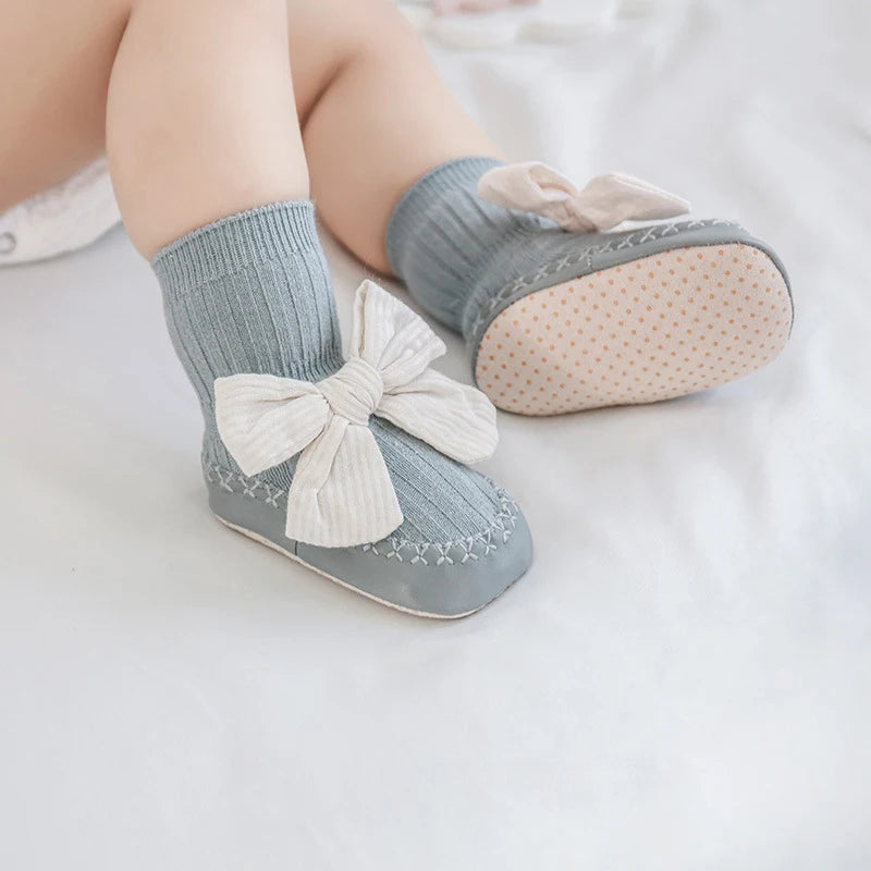 Chaussettes antidérapantes à nœud pour bébé MILANCEL