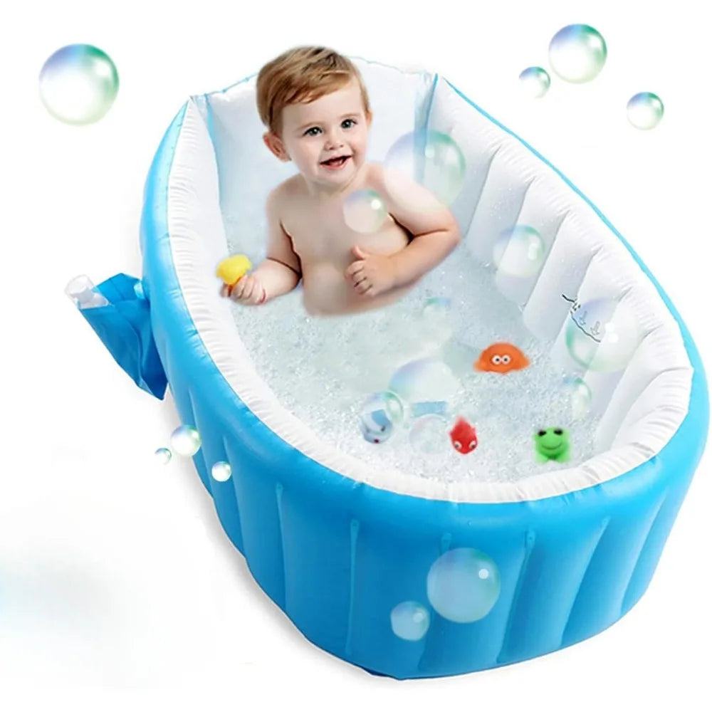 Inflatable Baby Bathtub Toddler Tub for Shower Collapsible Portable Bathtub for Kids Baby Bath Tub Travel Baby Bathtub Boy Girl