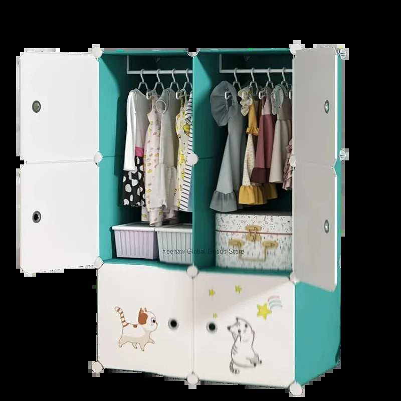 Baby Storage Cabinet Wardrobe Children's Organizer Dresser Montessori Clothes Closet Girl Dresses Girls Sale Price Furniture