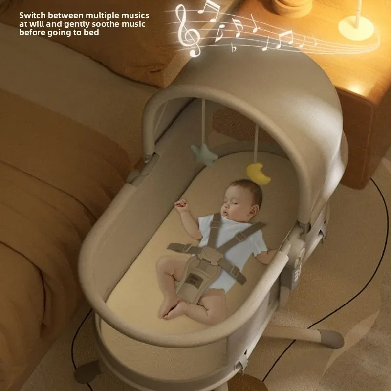 Electric Baby Rocker Chair Parenting Essential Crib Toddler Bouncer Multi-Function Sleep Bed Baby Basket Baby Cribs Furniture