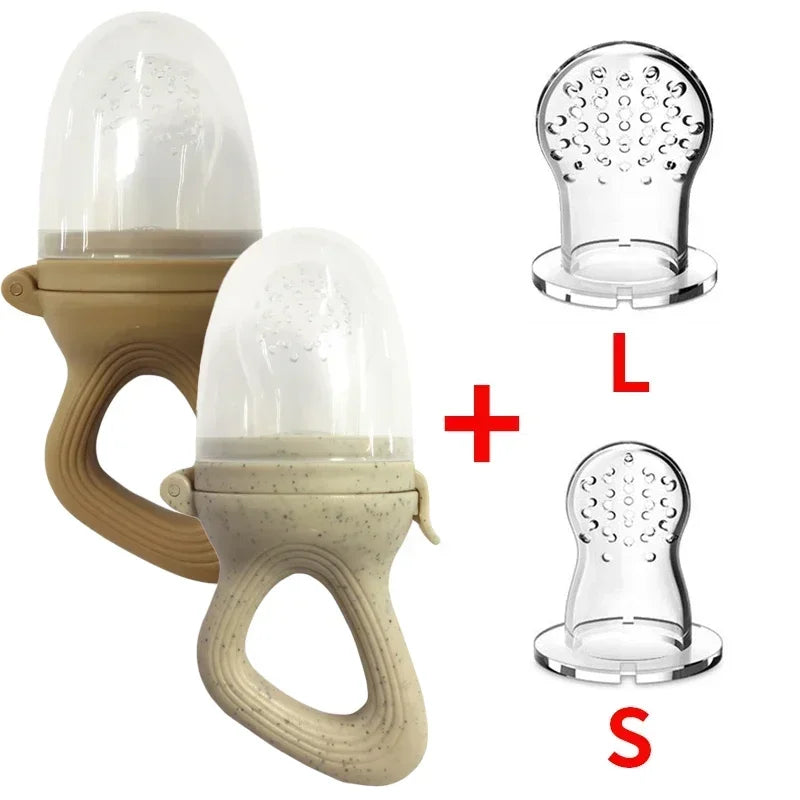 Sucette d'alimentation pour bébé avec tétine à fruits – Sucette de dentition en silicone sans BPA