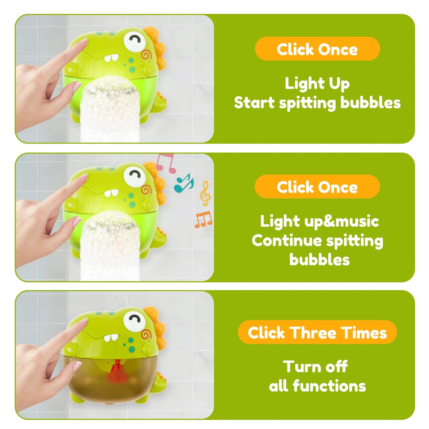 Dinosaur Bubble Machine Baby Bath Toys with Colorful LED Light Music Electric Soap Automatic Bubble Maker Children Bathroom Toy