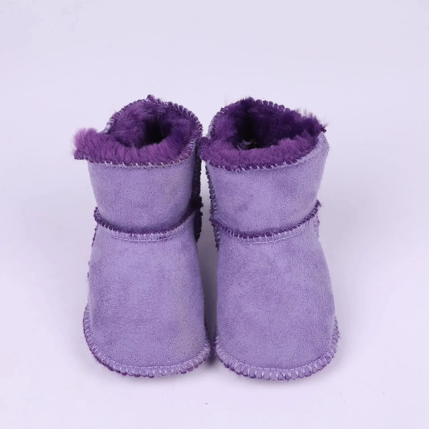 Baby Shoes Soft Bottom Anti-Slip Walking Shoes Leatherette Faux Fur Integrated Design Breathable Comfortable Children Footwear