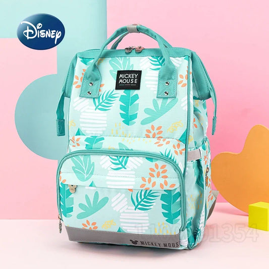 Disney Luxury Diaper Backpack – Original Cartoon Baby Bag, Large & Multifunctional