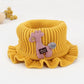 Baby Cartoon Giraffe Knit Scarfs Autumn Winter Outdoor Windproof Warm Thick Scarf Children Flanged Shawl False Collar Neck Sets