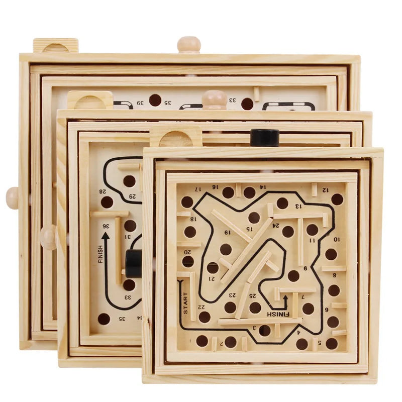 Wooden Marble Maze – Brain Teasing Fun!