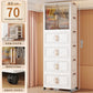 Children's Wardrobe Storage Cabinet Living Room Foldableable Bedroom Container Bins Large Capacity Baby Wardrobe Multi-Function