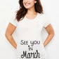 See You In May Print Announcement Pregnant T Shirt Maternity Short Sleeve T-shirt Pregnancy  Shirt New Mom Tshirts Clothes Tops
